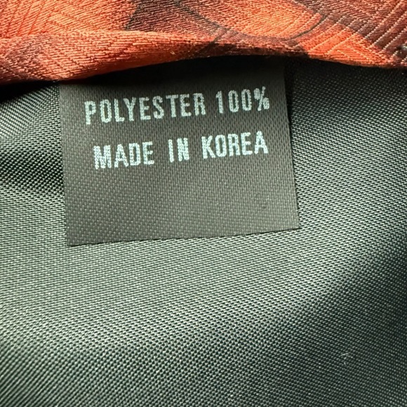 Vintage Novelty Santa Christmas Tie Holiday Gift Snow Window Night Korea 90s - Picture 4 of 4